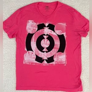 EXPRESS Men’s Pink Graphics Tee. Size XL